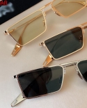 نظارات شمسية مستطيلة الشكل من Samll بإطار مربع عصري للرجال والنساء نظارات شمسية Uv400 للسيدات