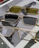 samll מלבן משקפי שמש משקפי שמש מסגרת מרובעת אופנה אופנתית גברים נשים uv400 משקפי שמש לנשים