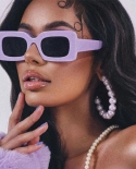 Sunglasses Women Popular Vintage Glasses Square Purple Rectangle Frame Men Sunglasses Fashion Designer 2022 Womens Sung