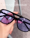 Large Square Sunglasses Retro Sunglasses Women Men 2022 New Fashion Double Bridge Uv400 Dark Sunglasses Popular Sunglass