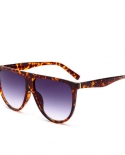 Oversized Sunglasses Retro Women 2022 Brand Lunette Soleil Femme Large Frame Flat Top Designer Sunglasses Vintage Eyewea