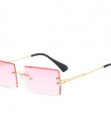 نظارات شمسية مستطيلة بدون إطار نظارات شمسية رجالية ماركة أزياء مربعة نظارات شمسية للرجال 2022 نظارات Oculos De Sol Uv400 Womens