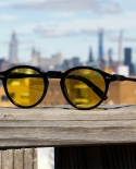 النظارات الشمسية المستديرة 2022 النظارات الشمسية النساء خمر برشام أزياء العلامة التجارية مصمم النظارات الشمسية الرجال ريترو Zonn