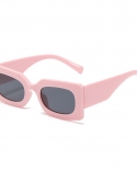 Trendy Pink Rectangle Sunglasses For Women Men Fashion Large Frame Designer Sunglasses Women Vintage Shades Uv400