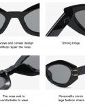 משקפי שמש לנשים מלבן מצולע 2022 מעצב משקפי שמש חתול עין משקפי שמש רטרו גברים נשים uv400 de sol mujer