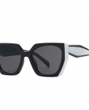 القط العين النظارات الشمسية المضلع ريترو النظارات الشمسية العلامة التجارية مصمم الأزياء الملونة النظارات الشمسية الرجال Uv400 ال