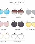 Vintage V Sunglasses Women Men 2022 Sunglasses Square Designer Brand Rimless Big Size Uv400 Protection De Sol Gafas