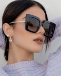 Square Sunglasses For Women Men 2022 Fashion Trendy Sunglasses Large Design Vintage Shades Uv400 Protection Zonnebril Da