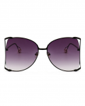 Butterfly Designer Sunglasses Women 2022 Fashion Luxury Brand Sunglasses Large Size Vintage Pattern Women Uv400 Lentes D