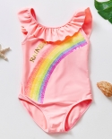 New  Girls Swimwear Watermelon Sequins Girls Swimsuit High Quality Girls Swimming Outfit Kids Beach Wear Bathing Suit  O