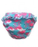 For 720kg Babys Swim Diaper Pool Pants Baby Unicorn Swim Nappy Baby Swimming Trunks Reusable Flamingo Style Cover Suit