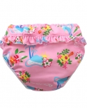 For 720kg Babys Swim Diaper Pool Pants Baby Unicorn Swim Nappy Baby Swimming Trunks Reusable Flamingo Style Cover Suit
