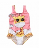 Girl Swimsuit 28y Toddler Baby Girls Swimwear One Piece Children Swimsuit Kids Tankini Bathing Suit Unicorn Beachwearsw