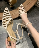 High Heels Womens Sandals Summer 2022 Womens Sabot Shoes With Heel Hoof Woman Luxury Brand Woman Shoe Flat Shoes Femal