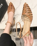 High Heels Womens Sandals Summer 2022 Womens Sabot Shoes With Heel Hoof Woman Luxury Brand Woman Shoe Flat Shoes Femal
