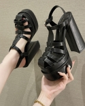 High Heels Womens Sandals 2022 Summer Medium Heel Sandals For Women Stylish Luxury Shoes Traf Elegant Woman Heels Scarp