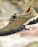 Summer Men Casual Sneakers Breathable Mesh Shoes Mens Nonslip Outdoor Hiking Shoes Mens Climbing Trekking Shoes Zapatos 