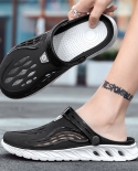 Summer Comfortable Mens Garden Clogs Male Outdoor Eva Injection Clogs Casual Sandal Men Beach Slippers Water Shoes Pool