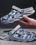 Summer Men Beach Shoes Clogs Male Sandals Breathable Casual Mans Garden Shoes Camouflage Quick Dry Male Footwear Zapato