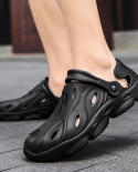 Summer Men Rubber Beach Sandals Mens Clogs Garden Shoes Clog Zuecos Hombre Outdoor Slip On Breathable New 2022 Zapatilla