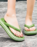 Mens Luxury Brand Flip Flops Summer 2022 New Female Shoes Thick Bottom Eva Non Slip Slide Slippers Outdoor Indoor Coupl