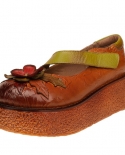 Zapatos de tacón de cuero genuino con lazo de gancho Retro para madre, zapatos de mujer, novedad de primavera 2022, punta redond