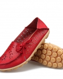 Zapatos Gykaeo para mujer 2022, zapatos planos de piel auténtica para mujer, mocasines de 10 colores, zapatos planos sin cordone