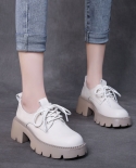 Zapatos de mujer hechos a mano de verano 2022, zapatos de tacón grueso con plataforma de cuero genuino de vaca 100, zapatos info