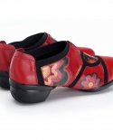 Zapatos de baile cuadrados de princesa Li People National Wind, zapatos de baile de cuero de tacón de suela blanda para mujer, z