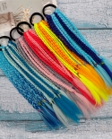 Ponytail Hair Ornament Gradient Color Cute Ornament Headbands Rubber Bands Colorful Bands Headwear Braid Kids Gift Hairs