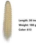 Hairstar Synthetic Long Kinky Curly Ponytail Synthetic Drawstring Ponytail Clip In Hair Extension Organic Clip In Wrap P