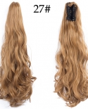 24inch Claw Clip On Ponytail Hair Extension Synthetic Ponytail Extension Hair For Women Pony Tail Hair Hairpiecesyntheti