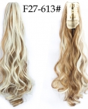 24inch Claw Clip On Ponytail Hair Extension Synthetic Ponytail Extension Hair For Women Pony Tail Hair Hairpiecesyntheti