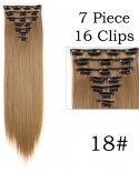 24inch Hairpiece 140g Straight Hair 7pcsset Clips In False Styling Hair Synthetic Clip In Hair Extensions Heat Resistan
