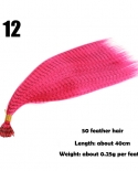 Hairstar Colored Strands For Hair Feather Extension Synthetic Hairpiece Fake Hair Zebra Line Feather Hair Extensions  Sy