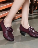 Ladies Party Pumps Elegant Bow Women Fashion High Heels Shoes 2022 Autumn Woman Genuine Leather Wedding Shoes Zapatos De