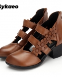 Vintage Flat Shoes Women 2022 Genuine Leather Soft Ballet Flats Comfortable Casual Spring Pregnant Women Shoeswomens Pu