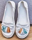 2022 אביב אופנת החלקה על אמא נעלי הליכה נמוכים נעלי אישה טריזים עור אמיתי נעלי קזואל נוחות נשים p