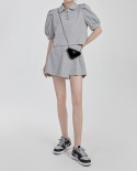 Sports Suit Casual Chinese-style Buckle Polo Shirt Skirt Two-piece Summer