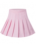 Women  Pleated Mini Skirt School Girl Skater Tennis Skirt High Waist Flared White Red Female Short Skirtskirts