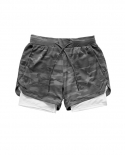 Camo Running Shorts Men 2 In 1 Double Deck Quick Dry Gym Sport Shorts Fitness Jogging Workout Shorts Men Sports Short Pa