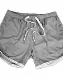 Gym Running Shorts Men Breathable Sport Short Pant Jogging Training Fitness Clothing Quick Dry Beach Swimwear Swimming S