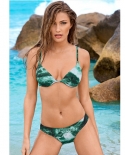   Bikini Women Gradient Color Push Up Swimwear Swimsuit  Female Bikini Set Bathing Suit Beachwear Costumi Da Bagno Donna