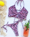   Bikini Swimwear Women Swimsuit Leopard Push Up Bikinis Set Bathing Suit Beach Bikini Female Stroje Kapielowe Damskiebi