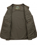 Chaleco de pesca de algodón con múltiples bolsillos para hombre, chaleco de escalada para acampar, chaqueta sin mangas de viaje 
