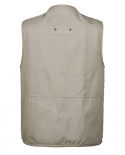 El más nuevo chaleco de tela de algodón de gran tamaño sólido con múltiples bolsillos para hombres, chaleco de fotografía táctic