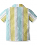 4pcs Toddler Kids Clothes Baby Boy Gentleman Shirt Short Sleeve Tops Solid Pants Shorts Clothes Outfits Setclothing Sets