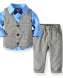 Conjunto de ternos formais para crianças menino blazers festa aniversário terno cavalheiro camisa colete gravata calça conjunto 