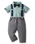 Ropa de verano para niño de 1, 2, 3, 4, 5, 6 y 7 años, camisa de solapa de manga corta con pantalones sólidos, disfraz de actuac