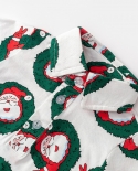 Baby Boys Christmas Clothes Newborn Romper Suit Hat  Romper  Green Shorts  Belt  Socks Children Costume Giftsclothin